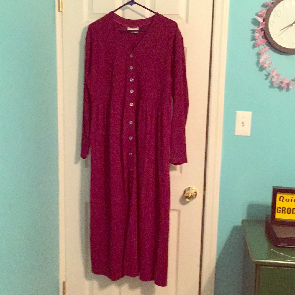 Vintage Dress with Button Detail